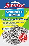 Produkt-Bild: Spontex Spirinett Jumbo Edelstahlspirale - extra gro&szlig; f&uuml;r besonders gro&szlig;e Fl&auml;chen, 3 St&uuml;ck, rostfrei