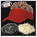 Red Wacky Hair Visor With 3 sets of Built in Hair