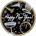 New Year's Black Tie Affair Dessert Plates (12) Party Supplies