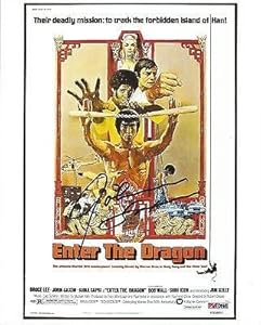 John Saxon Signed Enter the Dragon 8x10 Photo COA Picture Poster Auto'd - PSA/DNA Certified - Autographed UFC Photos