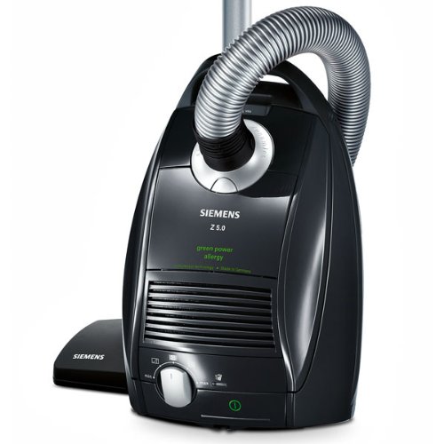 Siemens VSZ5GP1264 Bodenstaubsauger Z5.0 green power allergy / Stiftung Warentest GUT (04/2012) / inkl. XXL-Polsterdüse / Steckdose für Elektrobürste