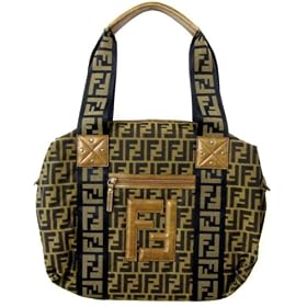 Fendi Large Tobacco Fabric Expanding Tote 7VS070-MX7-F0VT4