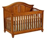 IMAGE OF Westwood Design Cypress Point Convertible Crib with Guard Rail, Honey Pine