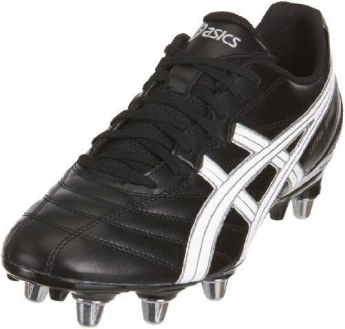 ASICS Men's Lethal Scrum Black/Silver/White Rugby Boot P031Y 9093 10 UK