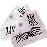 Little Giraffe Zebra Luxe Blanky Pink