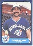 1986 Fleer # 64 Dennis Lamp Toronto Blue Jays Baseball Card