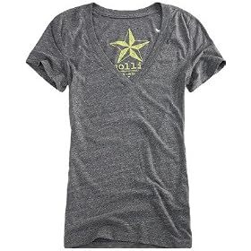 NOLLIE Cross Over Solid V-Neck Tee