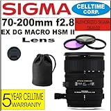Sigma 70-200mm F2.8 EX DG Macro HSM II Lens for Nikon Digital SLR Cameras + ....