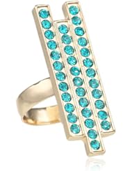 Shameless Jewelry "Eye Candy" Art Déco Swarovski Crystals Adjustable Ring