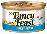 Fancy Feast Gourmet Cat Food Roasted Turkey Feast, 3-Ounce Cans (Pack of 48)