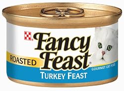 Fancy Feast Gourmet Cat Food, Roasted Turkey Feast, 3-Ounce Cans (Pack of 24)