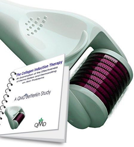 QMD Derma Skin Beauty 540 /1.0mm Roller - #1 Proven Successful Regenerator of Damaged Skin by Acne Scars, Wrinkles, Stretch Marks... Low-Priced For Beginners w/ Home Use Instructions + eBook
