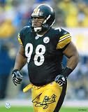 Casey Hampton Autographed Pittsburgh Steelers 8" x 10" Photo