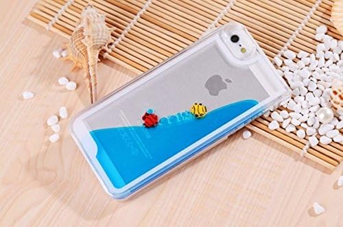 Cool and Refreshing Fish and Hourglass Desige Case Cover Shell of iphone 4 4S(Blue)