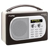 Pure EVOKE-MIO-CHOC Pure Mio DAB/FM Radio with Built-In ChargePAK in Chocolate Leather Effect Finish