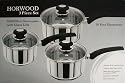Horwood 3 Pce Phenolic Glass Lids Set (16/18/20cm)