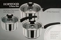 Horwood 3 Pce Phenolic Glass Lids Set (16/18/20cm)