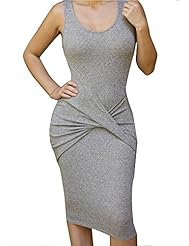 Sexy Cotton/Wool Sleeveless Bandage Dress/Bodycon Dress/Evening Dress/Party Dress/Midi Dress 