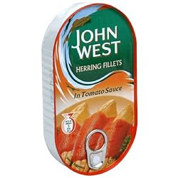 John West Herring in Tomato Sauce, 6.7-Ounce Cans (Pack of 10)