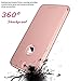 AnsTOP iPhone 7 Plus Case, 3 in 1 Ultra Thin and Slim Anti-Scratch Protective Hard Case Coated Non Slip Matte Surface with Electroplate Frame for Apple iPhone 7 Plus-Rose Gold