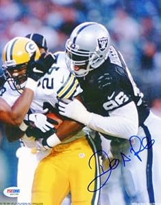 Darrell Russell Autographed Oakland Raiders vs. Packers 8x10 Photo PSA/DNA