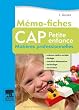 M�mo-fiches CAP Petite enfance