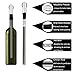 ABAM - Wine Bottle Chiller Stainless Steel Stick 3 in 1 with Aerator to Enhance Flavor and Designed Pourer in Gift Box - Keep Wine Chill longer - To chill wine from inside