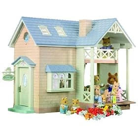 Sylvanian Families Riverside Lodge with Extra Value (Now Includes Penguin Family and Furniture)