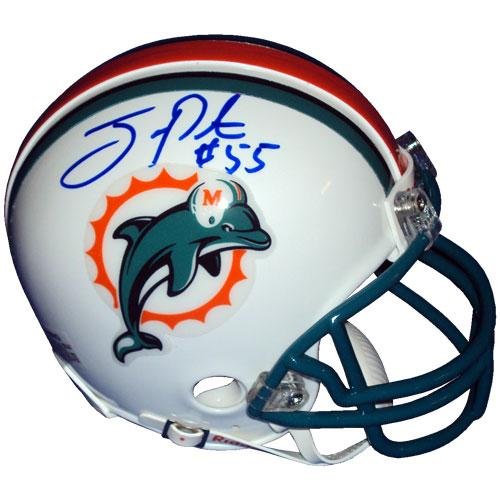 Joey Porter Signed Mini Helmet - Miami Dolphins - Autographed NFL Mini Helmets