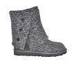 Ugg's Australia Womens 'Classic Cardy Metallic' Charcoal/Silver Style # 1876