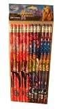 Hannah Montana: 12 PCS Pencil Set / Pink & Purple