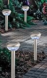 4 - Pk. Stainless Steel Solar Lights