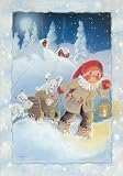 Secret Party Kaarina Toivanen Christmas Card Finland