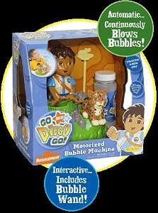 Amazon.com: Nickelodeon Motorized Bubble Machine by Little Kids Diego