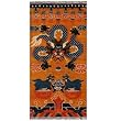 5' x 2'6" Hand-Knotted Tibetan Soaring Dragon Wool Area Rug