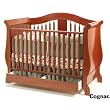 Aspen with Drawer Baby Crib In Cognac Finish By Storkcraft Baby Furniture