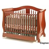 Aspen with Drawer Baby Crib In Cognac Finish By Storkcraft Baby Furniture