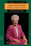 cover of Ann Richards: Politician, Feminist, Survivor (People to Know)