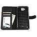 Abacus24-7 [Pocket Book] BLU Studio 5.5 S [D630u] Leather Wallet Case with Stand and ID Card holder, Black