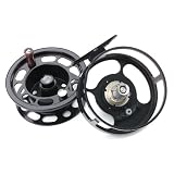 Large Logic Arbor Disc Drag Flyreel 5 6 7 Weight Aircraft Grade Machined Aluminum Ebony Fly Reel Made In USA