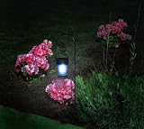 Lot of 4 Antique Style Solar Landscape Garden Lantern White LED Lights