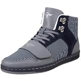 Creative Recreation Men's Cesario High-Top Sneaker,Pinstripe/Stone/Navy,8.5 D US