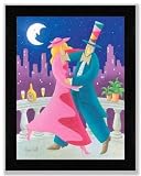 Robin Hall - Balcony Dance - Framed 18.5x14.5 Art Print Poster
