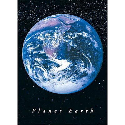 planet earth from space art print poster 24x36  more detail click!