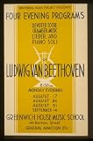 GIANT WPA Wall Sticker of: Federal Music Project presents four evening programs devoted to chamber music, lieder, and piano solo of Ludwig van Beethoven