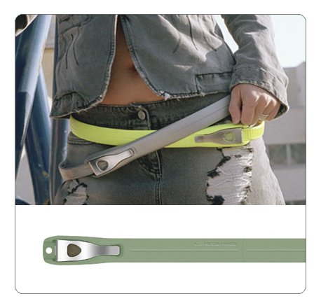 Designer Gürtel - GREEN ROCK
