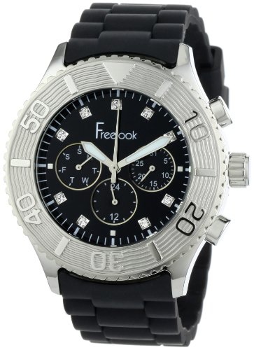 Freelook Men's HA5046-1 Black Chrono Black Dial Watch