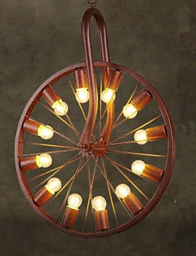 FW@ Retro Wheel Pendant To do The Old Industrial Hanging Lamp A , 110-120v