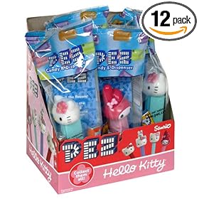 PEZ Hello Kitty, 0.58-Ounce Assorted Candy Dispensers (Pack of 12)