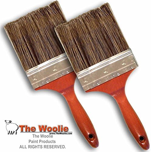 5 Inch Jumbo Faux Finish Paint Brush VALUE 2-PACK (The OFFICIAL Brush Used in Our How-To Videos) by The Woolie (BLK)
